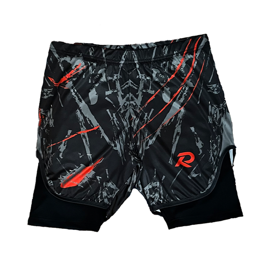 RELENTLESS Hybrid Performance Shorts - Blood Red